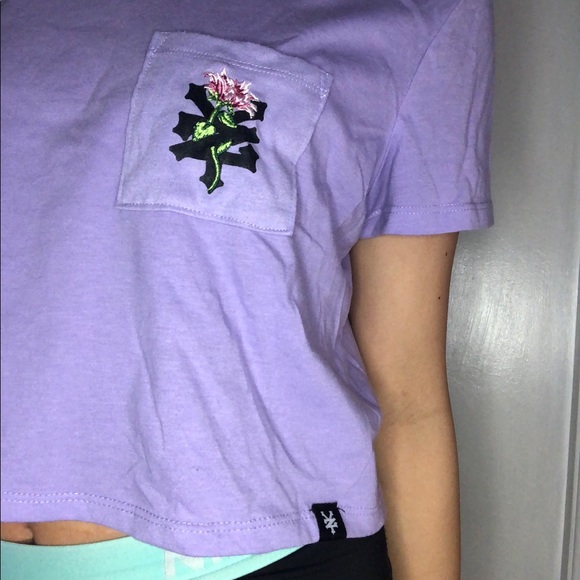 Zoo York Purple Crop Top - Picture 2 of 7